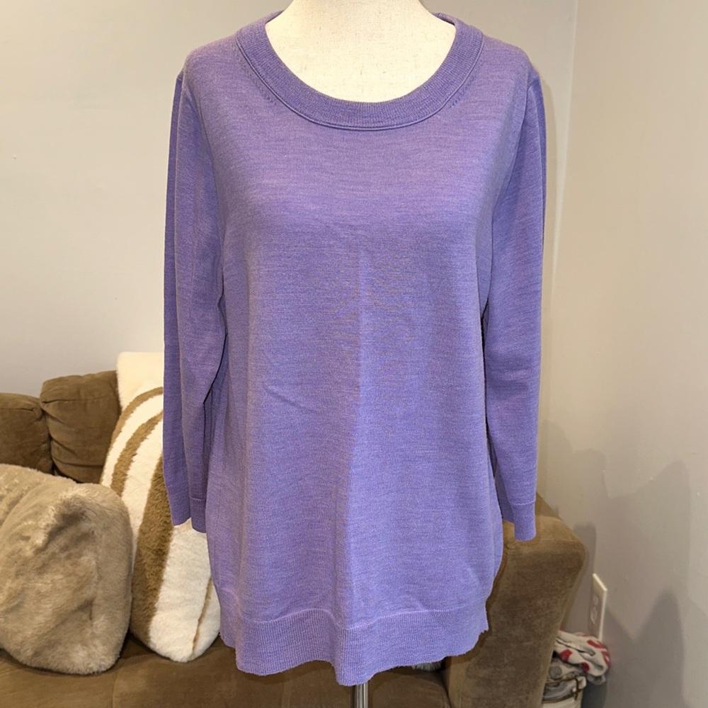 J. Crew Lavender Knit Top